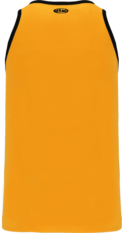 Am image of a Custom Athletic Knit League Basketball Jerseys in Gold/Black!