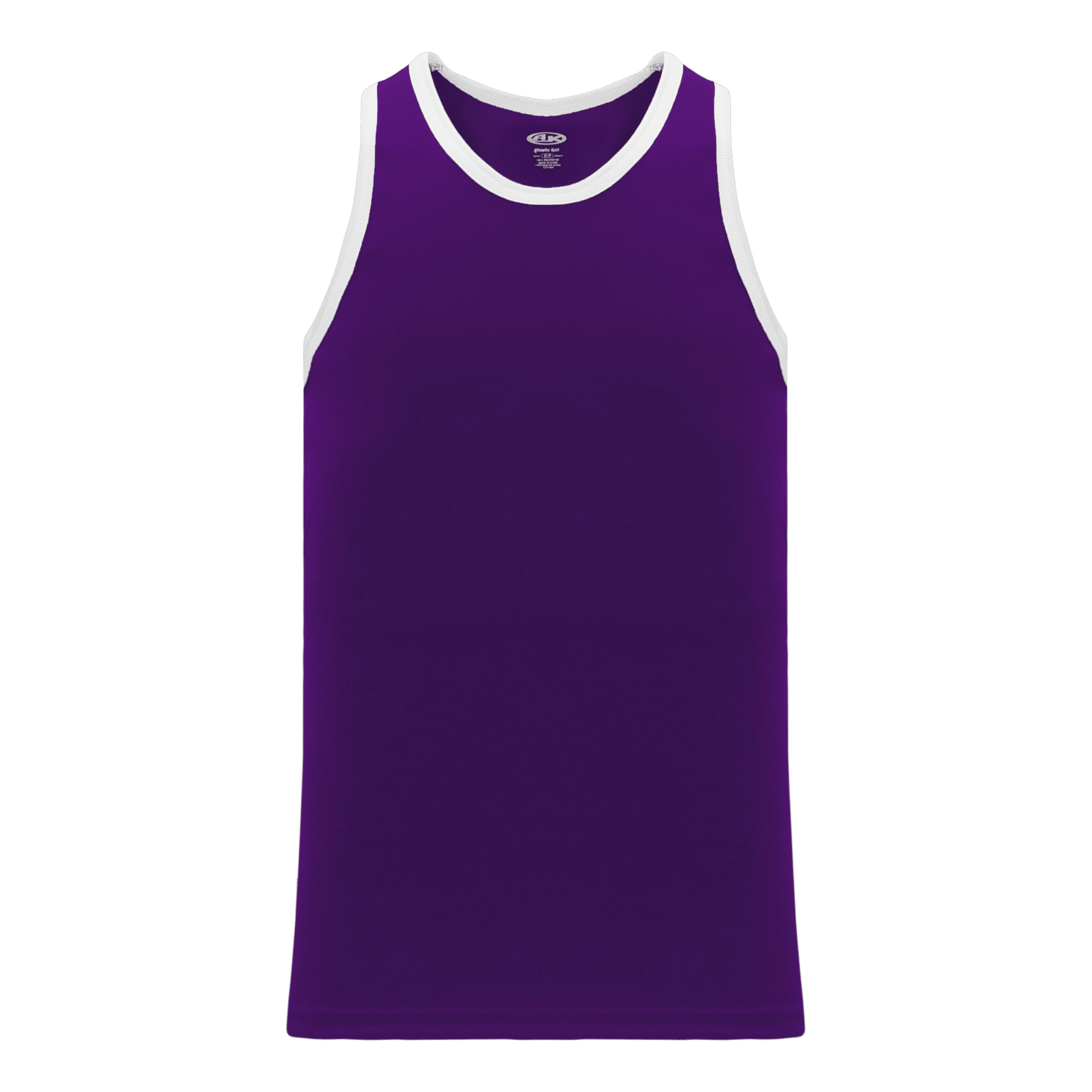Athletic Knit League Basketball Jerseys in Purple/White