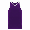 Am image of a Custom Athletic Knit Youth League Basketball Jerseys in Purple/White!