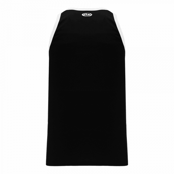 Am image of a Custom Athletic Knit Youth League Basketball Jerseys in Black/White!
