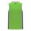 Am image of a Custom Athletic Knit Youth Pro Basketball Jerseys in Lime Green/Black/White!