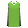 Am image of a Custom Athletic Knit Youth Pro Basketball Jerseys in Lime Green/Black/White!