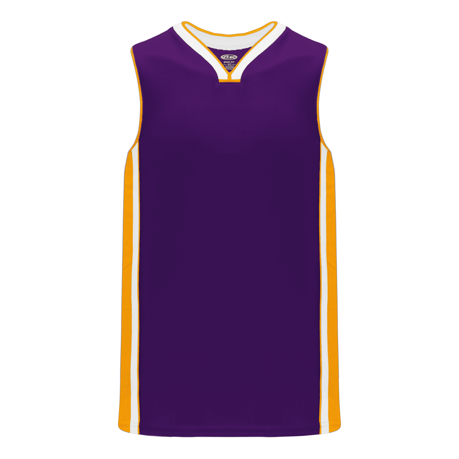 Athletic Knit Pro Basketball Jerseys in Purple/Gold/White