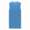 Am image of a Custom Athletic Knit Youth Pro Basketball Jersey Full Side Stripe in Sky/White!