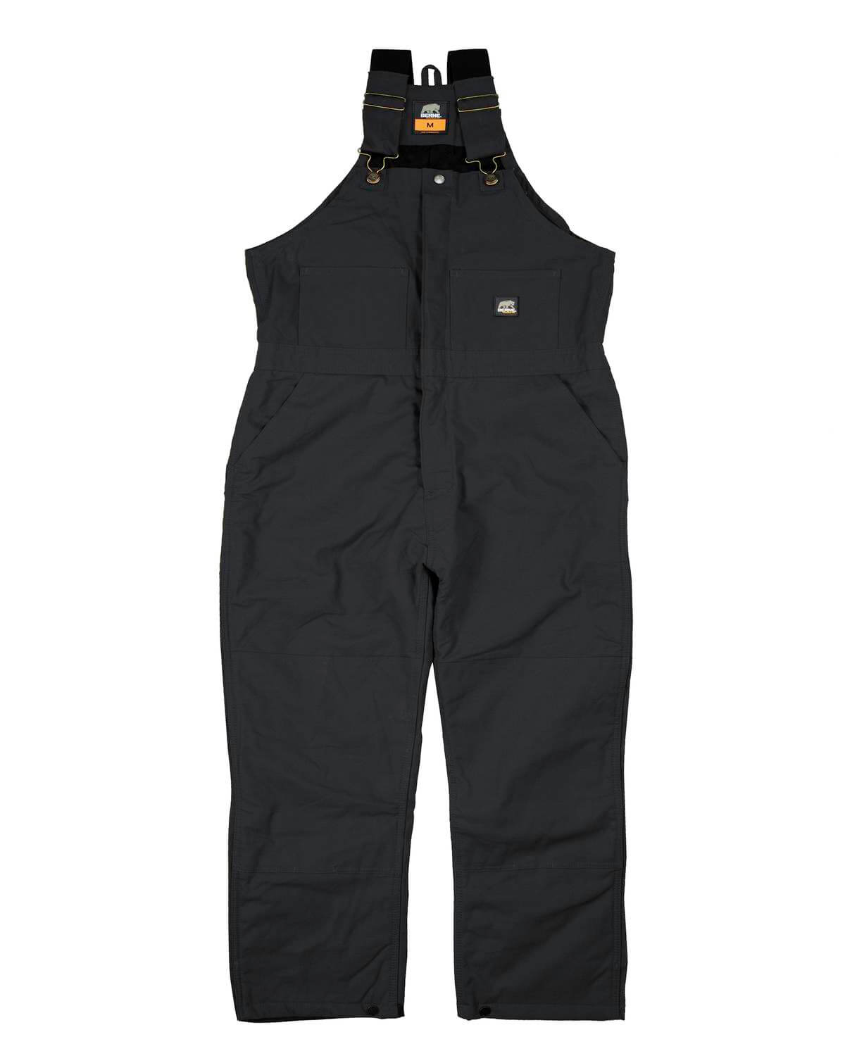Berne Mens Heritage Insulated Bib Overall in Black