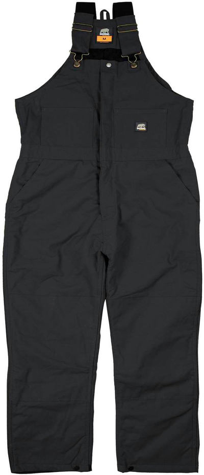 Am image of a Custom Berne Mens Heritage Insulated Bib Overall in Black!