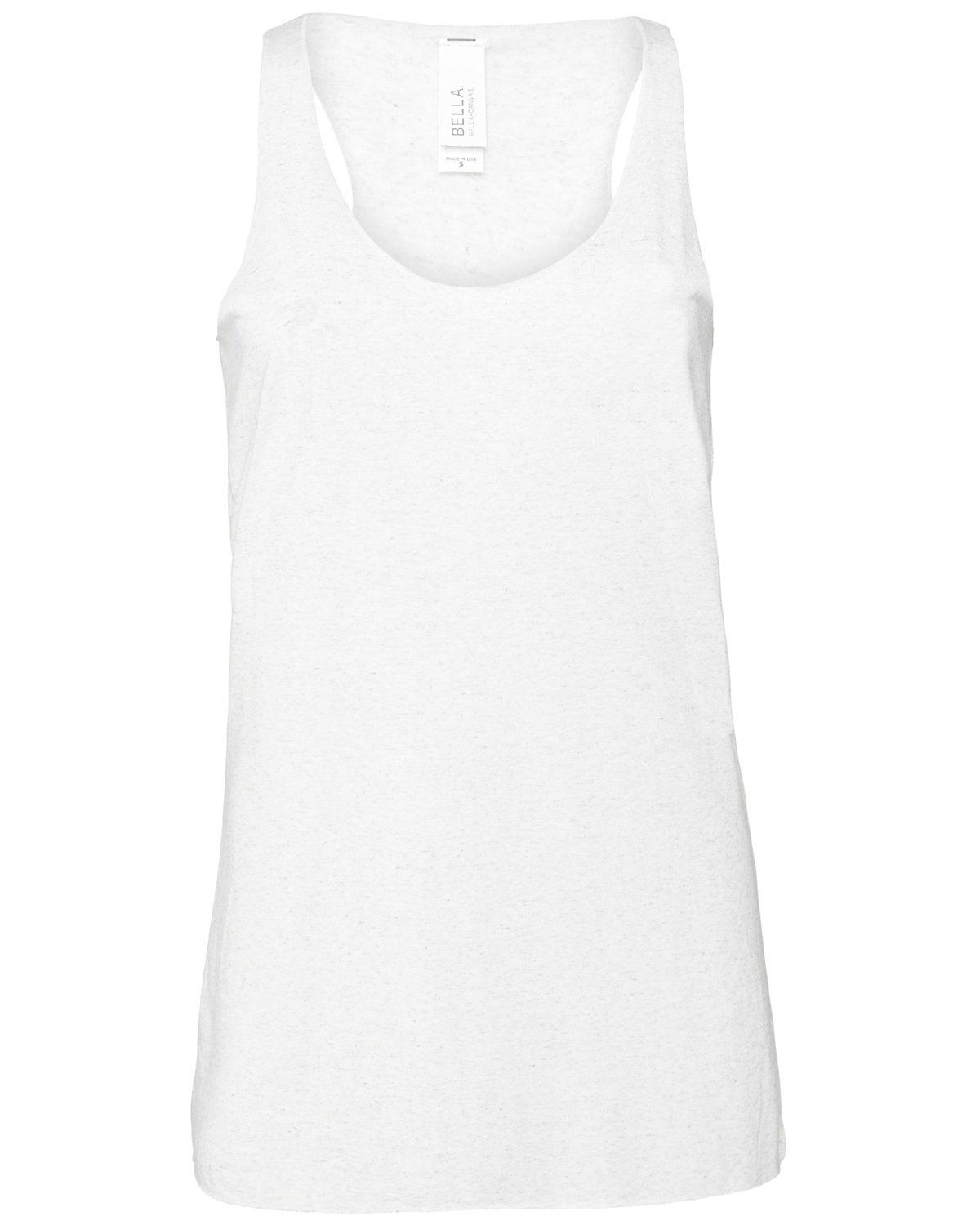 Bella and Canvas Ladies Jersey Muscle Tank in White