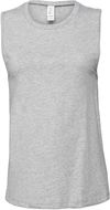 Am image of a Custom Bella and Canvas Ladies Jersey Muscle Tank in Athletic Heather!