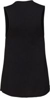 Am image of a Custom Bella and Canvas Ladies Jersey Muscle Tank in Black!