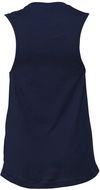 Am image of a Custom Bella and Canvas Ladies Jersey Muscle Tank in Navy!
