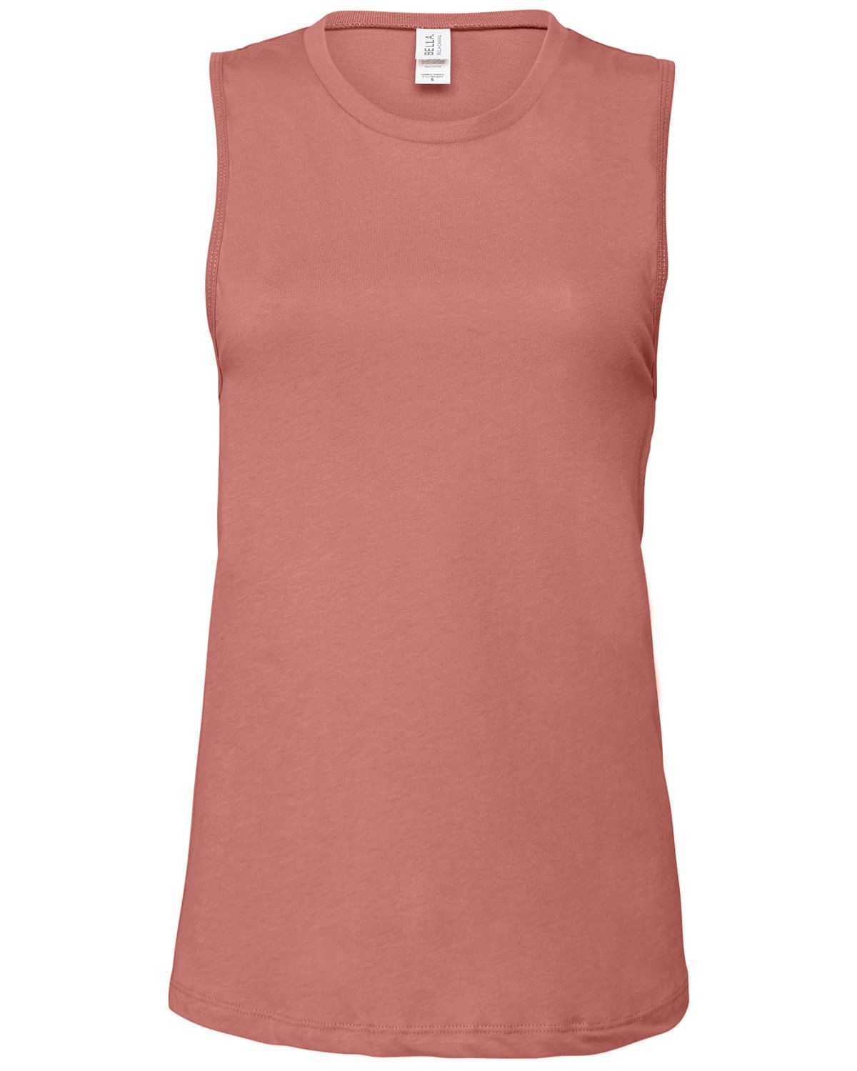 Bella and Canvas Ladies Jersey Muscle Tank in Mauve