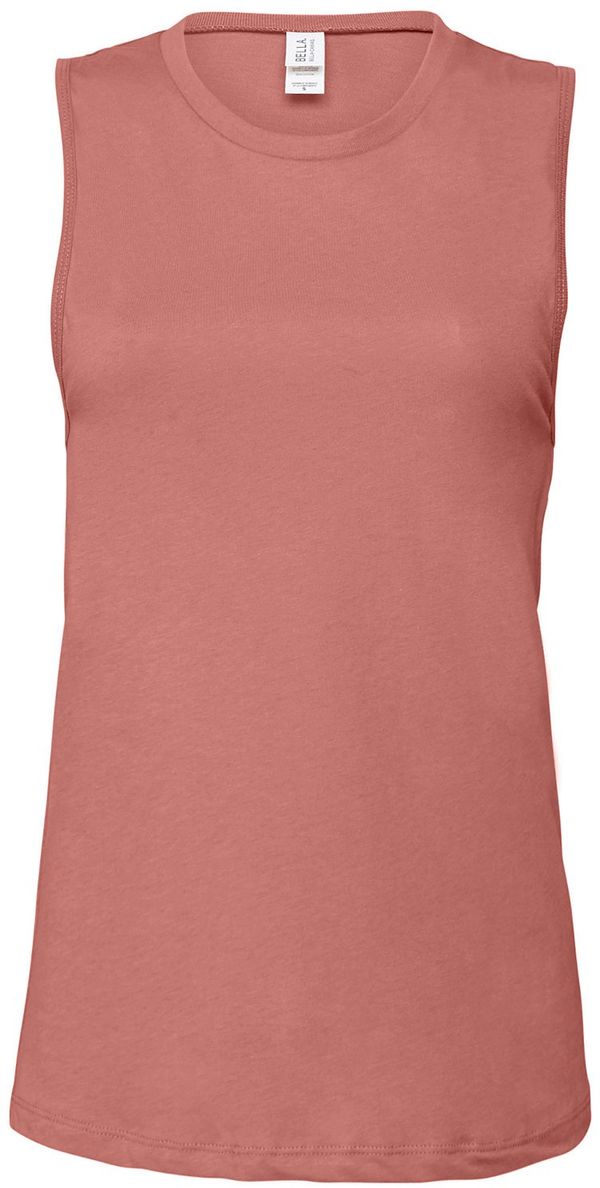 Am image of a Custom Bella and Canvas Ladies Jersey Muscle Tank in Mauve!