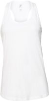 Am image of a Custom Bella and Canvas Ladies Jersey Racerback Tank in White!