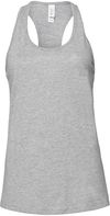 Am image of a Custom Bella and Canvas Ladies Jersey Racerback Tank in Athletic Heather!