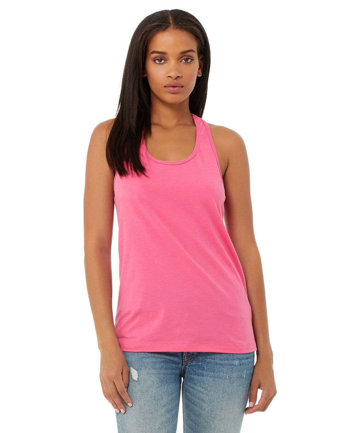 Bella and Canvas Ladies Jersey Racerback Tank