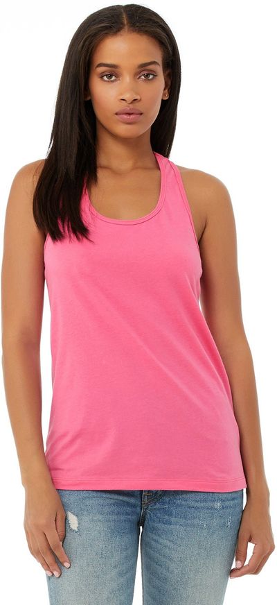 An image of a Custom Bella and Canvas Ladies Jersey Racerback Tank!