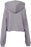 Am image of a Custom Bella and Canvas Women's Cropped Fleece Hoodie in Storm!