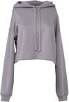 Am image of a Custom Bella and Canvas Women's Cropped Fleece Hoodie in Storm!