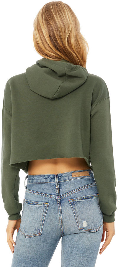 An image of a Custom Bella and Canvas Women's Cropped Fleece Hoodie!