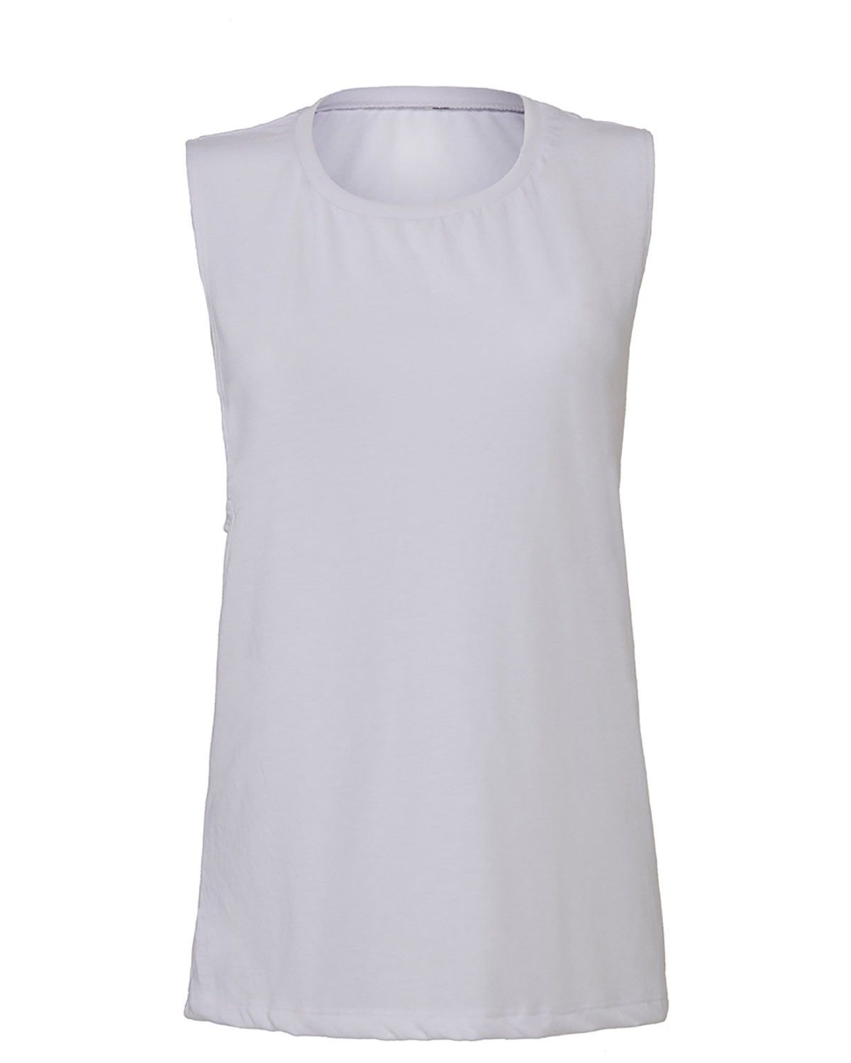 Bella and Canvas Ladies' Flowy Scoop Muscle Tank in Athletic Heather