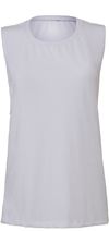 Am image of a Custom Bella and Canvas Ladies' Flowy Scoop Muscle Tank in Athletic Heather!