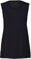Am image of a Custom Bella and Canvas Ladies' Flowy Scoop Muscle Tank in Midnight!