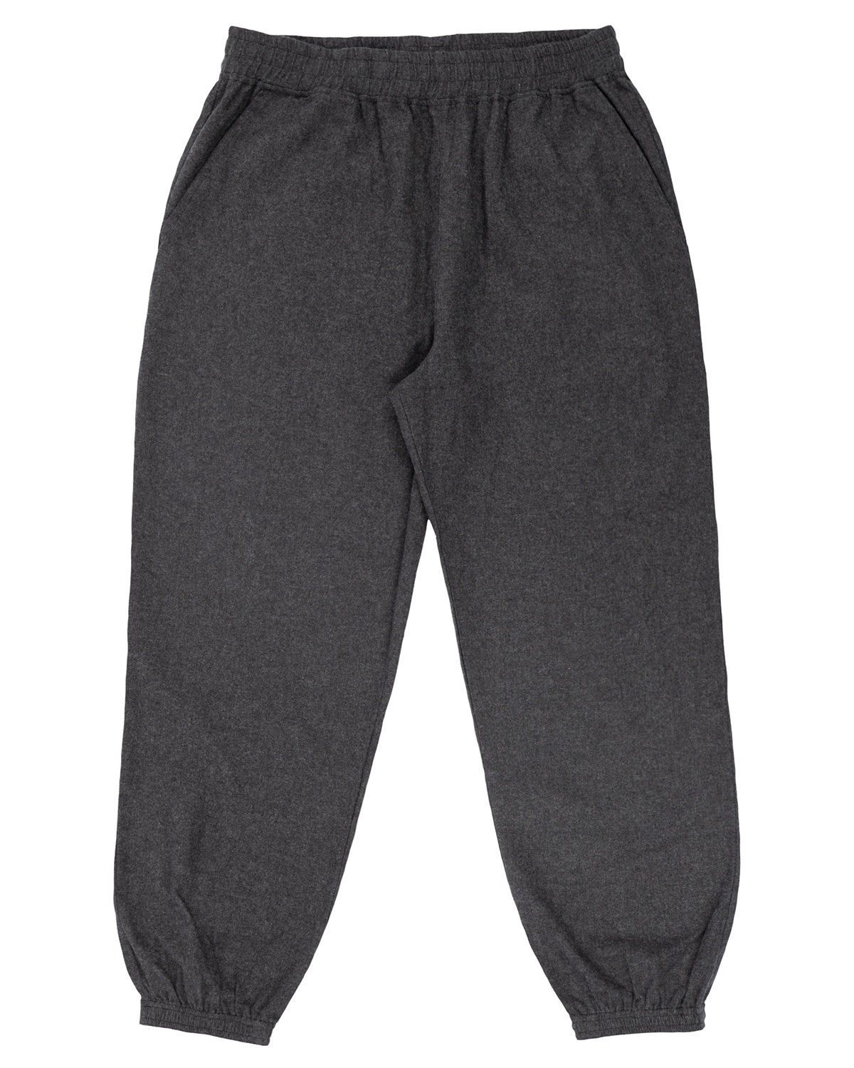 Burnside Unisex Flannel Jogger in HEATHER CHARCOAL