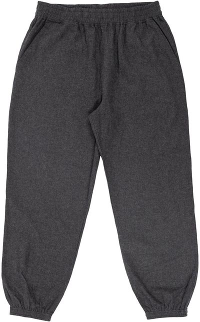 Am image of a Custom Burnside Unisex Flannel Jogger in HEATHER CHARCOAL!