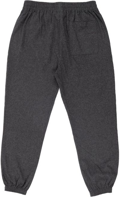 Am image of a Custom Burnside Unisex Flannel Jogger in HEATHER CHARCOAL!