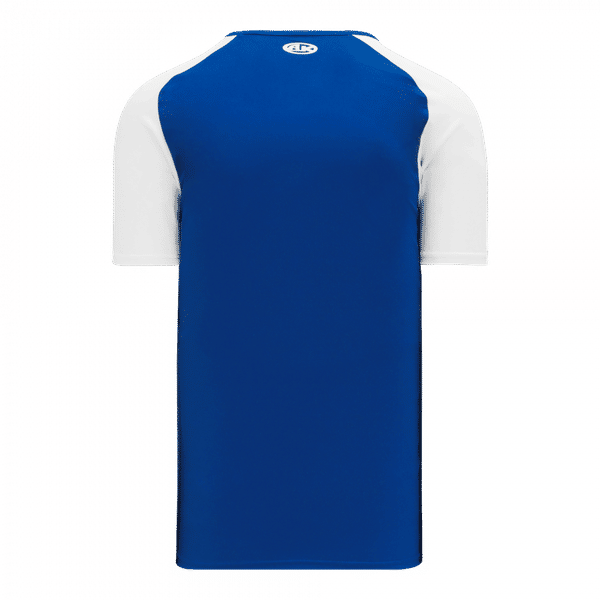 Am image of a Custom Athletic Knit Pullover Baseball Jerseys in Royal/White!