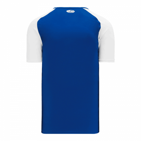 Am image of a Custom Athletic Knit Youth Pullover Baseball Jerseys in Royal/White!