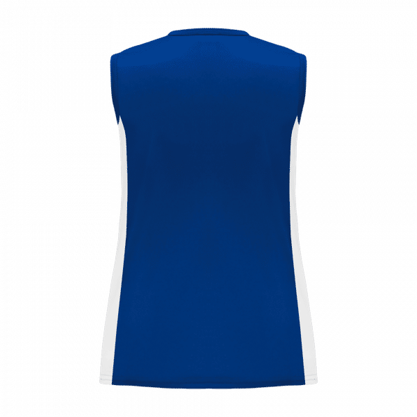 Am image of a Custom Athletic Knit Ladies Volleyball Jerseys in Royal/White - 206!