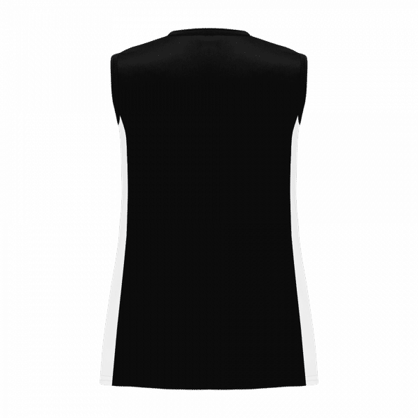 Am image of a Custom Athletic Knit Ladies Volleyball Jerseys in Black/White - 221!