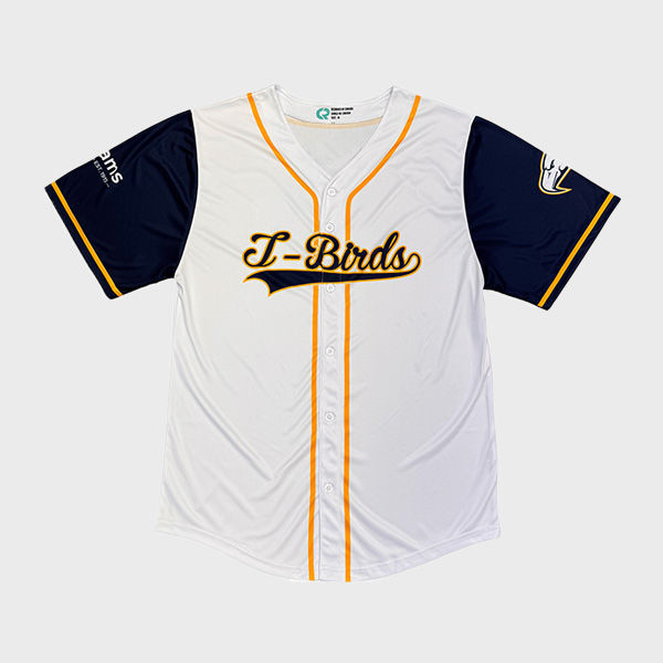 An image of baseball jerseys you can print your logo on!