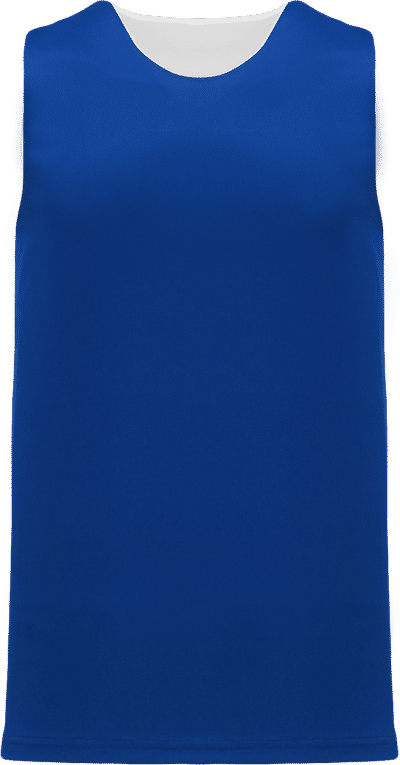 Am image of a Custom Athletic Knit League Reversible Basketball Jerseys in Royal/White!