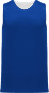 Am image of a Custom Athletic Knit League Reversible Basketball Jerseys in Royal/White!