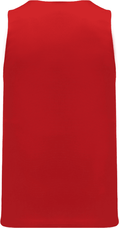 Am image of a Custom Athletic Knit League Reversible Basketball Jerseys in Red/White!