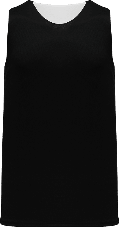 Am image of a Custom Athletic Knit League Reversible Basketball Jerseys in Black/White!