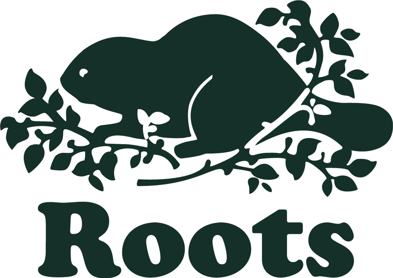 Brand logo for Roots, one of the many brands we offer