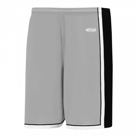 Athletic Knit Pro Basketball Shorts in Black/Grey/White
