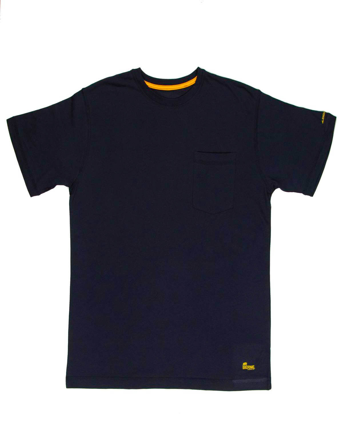 Berne Men's Lightweight Performance Pocket T Shirt in Navy