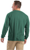 Am image of a Custom Berne Unisex Performance Long Sleeve Pocket T Shirt in Pine!
