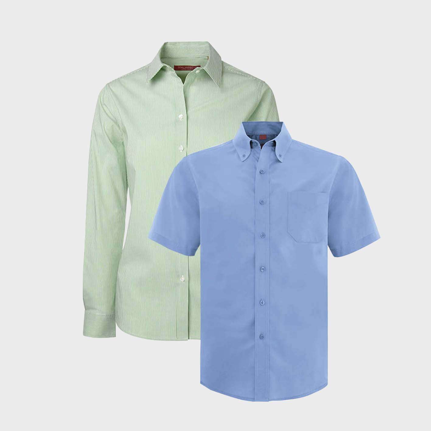 Photo of button down shirts you can customize and print on!