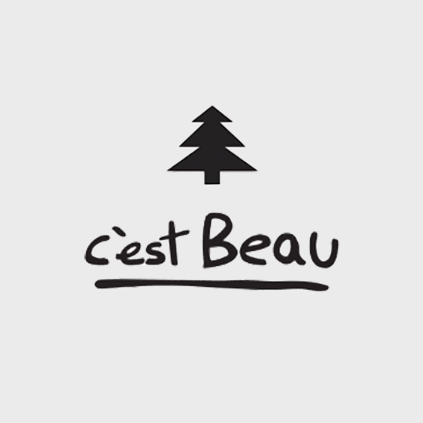 Image of the C'est Beau brand you can screen print and embroider on