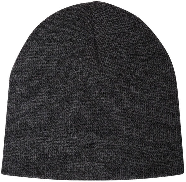 Am image of a Custom ATC Knit Skull Cap in Black Heather!