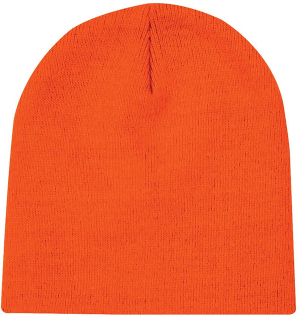 Am image of a Custom ATC Knit Skull Cap in Orange!