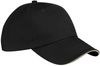 Am image of a Custom ATC Sandwich Bill Cap in Black/Khaki!
