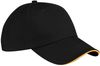 Am image of a Custom ATC Sandwich Bill Cap in Black/Gold!