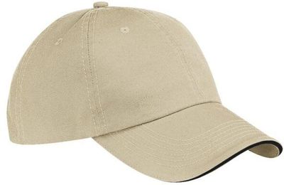 Am image of a Custom ATC Sandwich Bill Cap in Stone/Black!