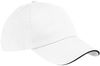 Am image of a Custom ATC Sandwich Bill Cap in White/Navy!